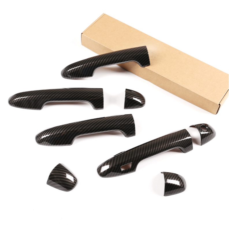 8pcs Carbon Fiber Style Door Handle Covers For Toyota Tacoma 2016-2023