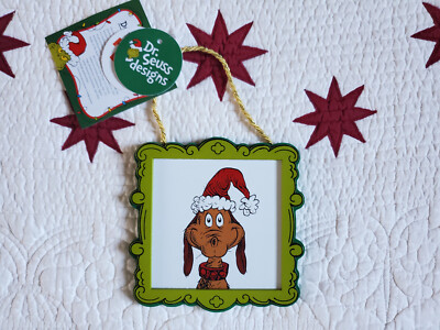 Dr. Seuss How the Grinch Stole Christmas Max the Dog Framed Ornament