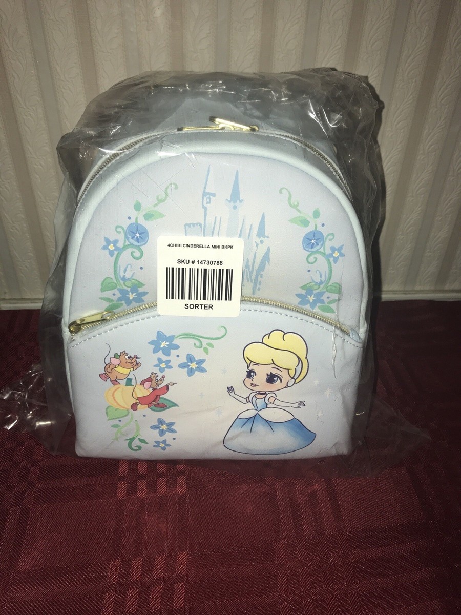 Disney Loungefly Cinderella Gus Gus Jaq Chibi Mini Backpack  display picture 1