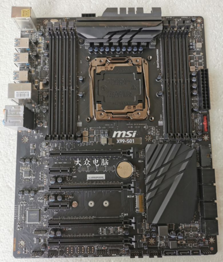 For MSI X99-S01 LGA2011-3 Motherboard DDR4 Socket Support I7 5960X