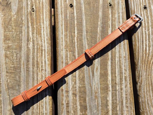 Devoucoux Light Brown Leather SINGLE Cheekpiece -Bridle Replacement Part- LARGE - Picture 4 of 6