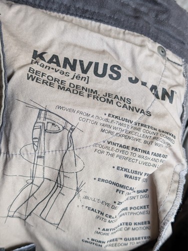 Kuhl Hose Herren 30x30 Fit 29x27 grau Kanvus Jeans Baumwolle Stretch Canvas gerade - Bild 8 von 16