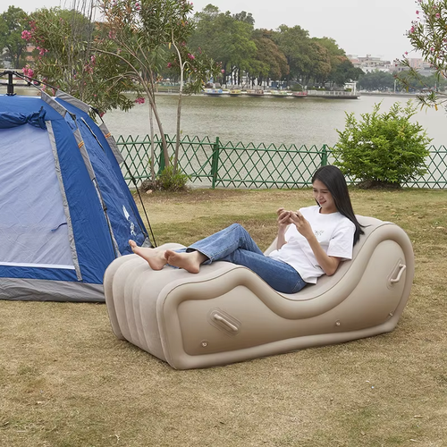 Relaxing Chair Inflatable Sofa Bed Load-Bear 300KG Sun Lounges Garden Chair S Sh - Picture 4 of 12