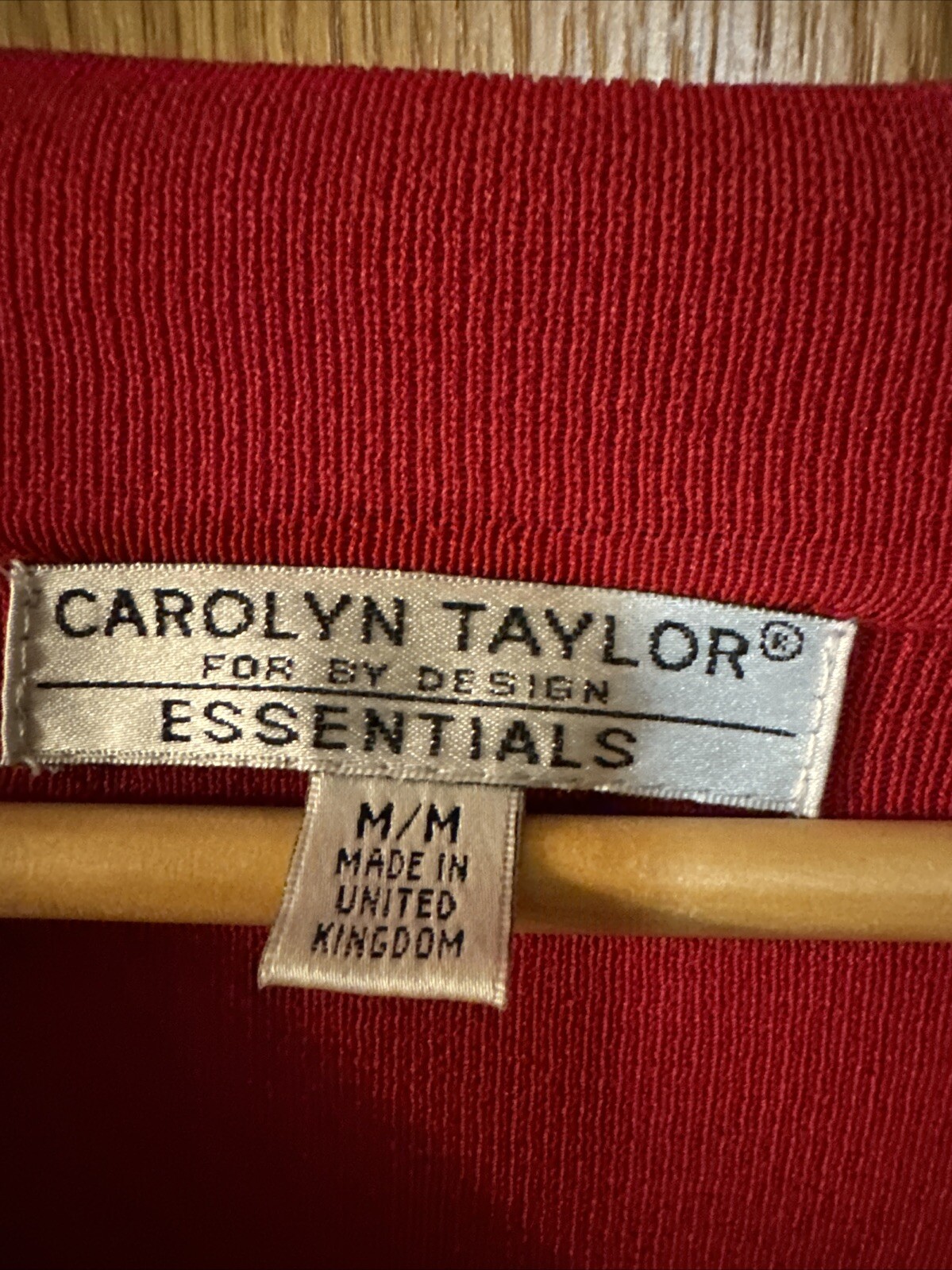 Vintage Carolyn Taylor Essentials Women Long Sleeve Cardigan Sweater Red Size M image 2