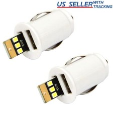 2-Pack LED Console Interior Car Light 12V Automotive "Cigarette Lighter" Socket