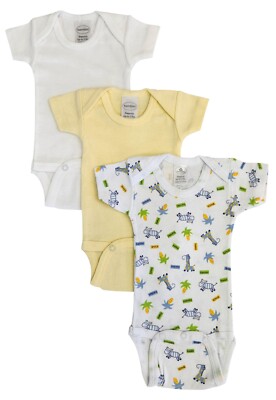 Bambini Preemie Boys Short Sleeve Printed Variety Pack