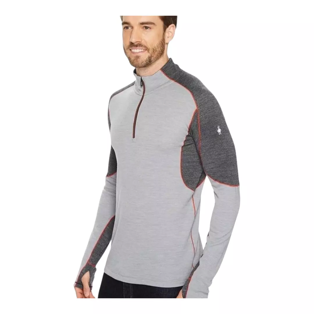 smartwool phd light merino wool 1/4 zip outdoor base-layer