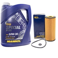 MotoröL Set 10W-30 5 Liter + ÖLfilter SH 4785 P FüR Mercedes A-Klasse W168 Vaneo