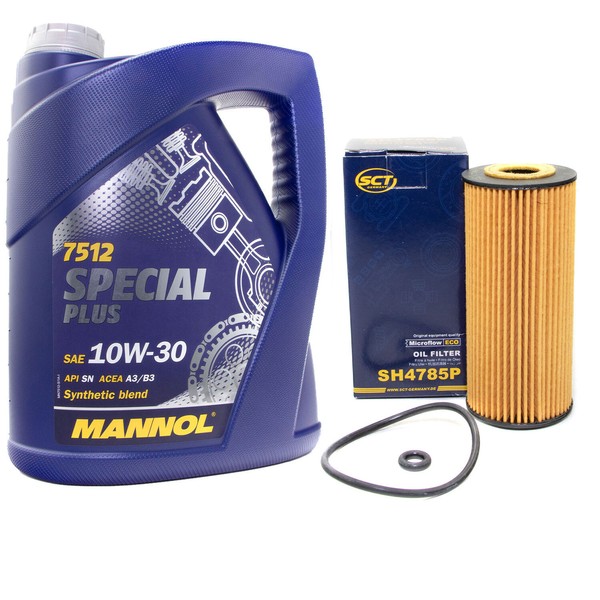MotoröL Set 10W-30 5 Liter + ÖLfilter SH 4785 P FüR Mercedes A-Klasse W168 Vaneo-image