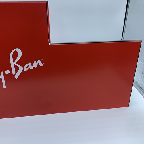Ray-Ban Werbung Promo Einzelhandel Theke Aufsteller Regal Schild Made in Italy - Bild 6 von 7