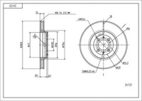 2X Hart 241 121 Bremsscheibe FüR Mitsubishi Volvo