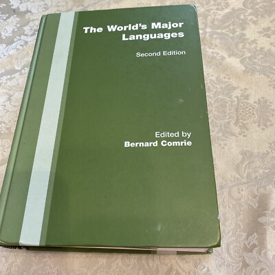 WORLD'S MAJOR LANGUAGES Bernard Comrie HC Good exlib 2009 Linguistics Reference