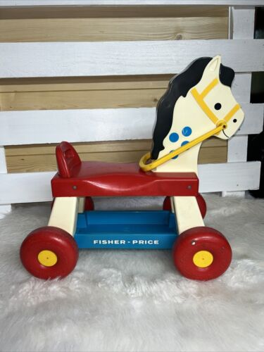 Vintage 1976 Fisher Price Riding Horse Toddler Ride On Plastic Toy Pony - Picture 3 of 7