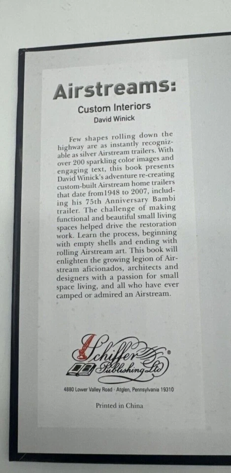 David Winick Airstreams Custom Interiors Hardcover Foto 3 de 4