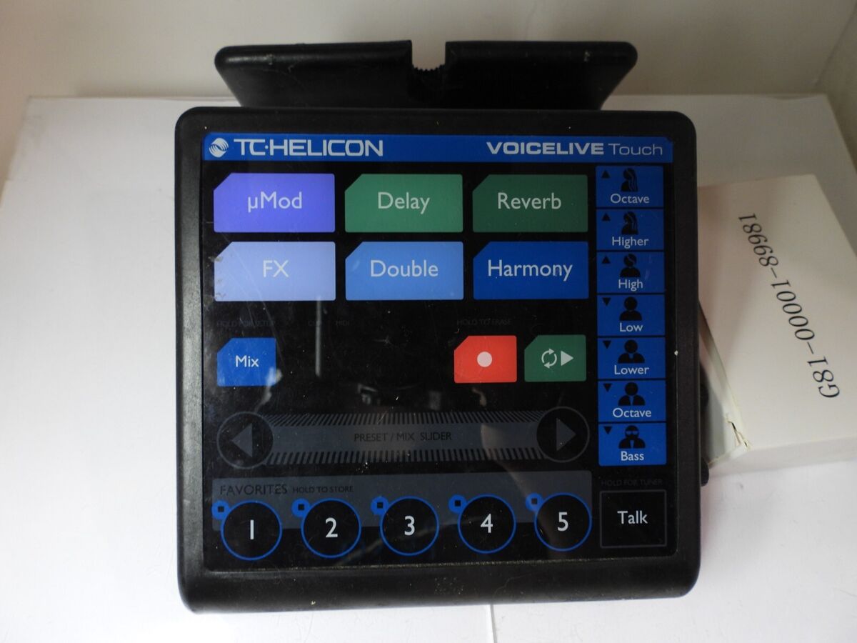 TC Helicon Voicelive Touch Vocal Multi Effects Processor w TC Helicon Voicelive Touch Vocal Multi Effects Processor w