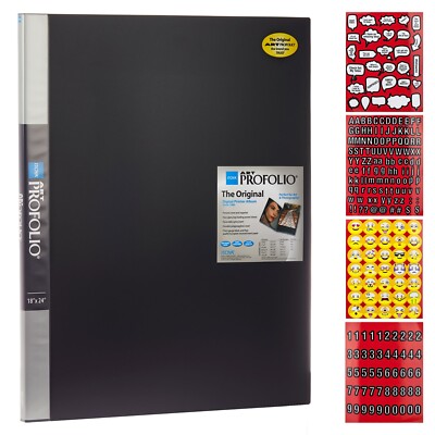 Itoya Art Profolio 18'' x 24'' | 24 Pages/48 Views | Emoji Stickers