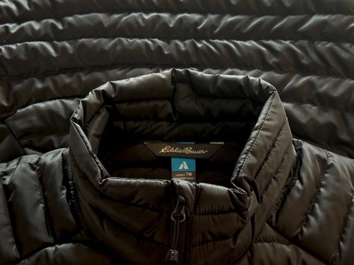 NWT EDDIE BAUER Women's MicroTherm® 2.0 Down Vest, Black MT - Picture 7 of 9