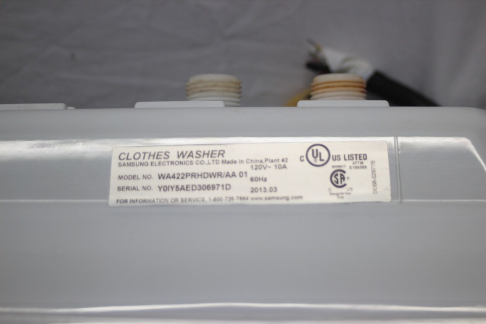 Samsung WA422PRHDWR/AA 01 Washing Machine Top Panel, Console