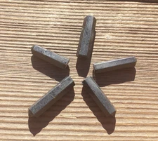 NATURAL BLACK TOURMALINE SINGLE TERMINATED GEMSTONE CRYSTAL PENCIL POINT (ONE)