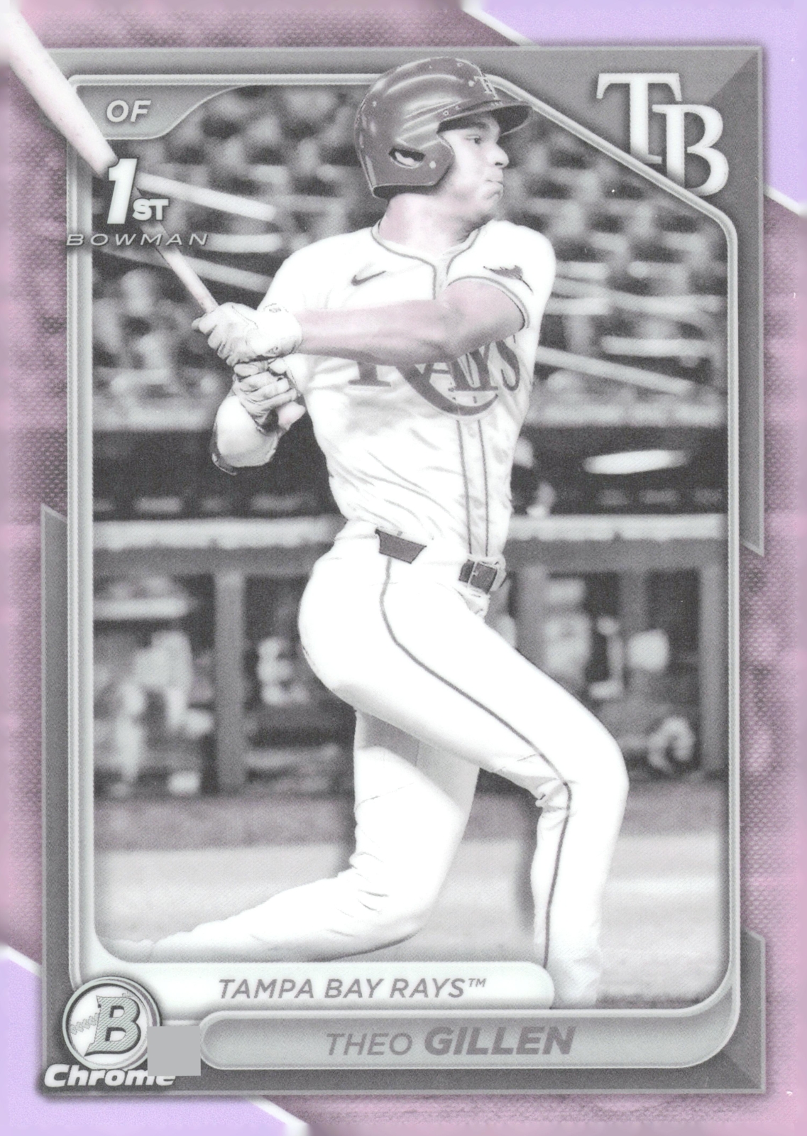 2024 Bowman Draft #BDC-73 Theo Gillen Chrome Pearl Refractor