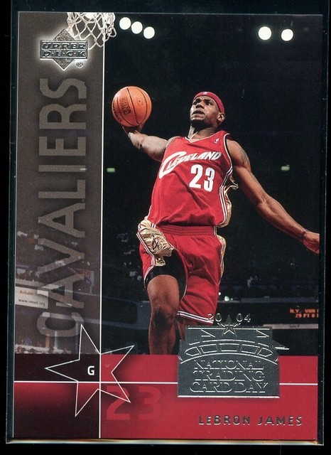LEBRON JAMES 2004 UPPER DECK NATIONAL TRADING CARD DAY ROOKIE Cavs SP 