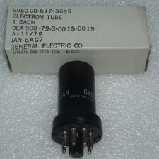 electron tube JAN-6AC7 by GE NOS VT-112 or 1852