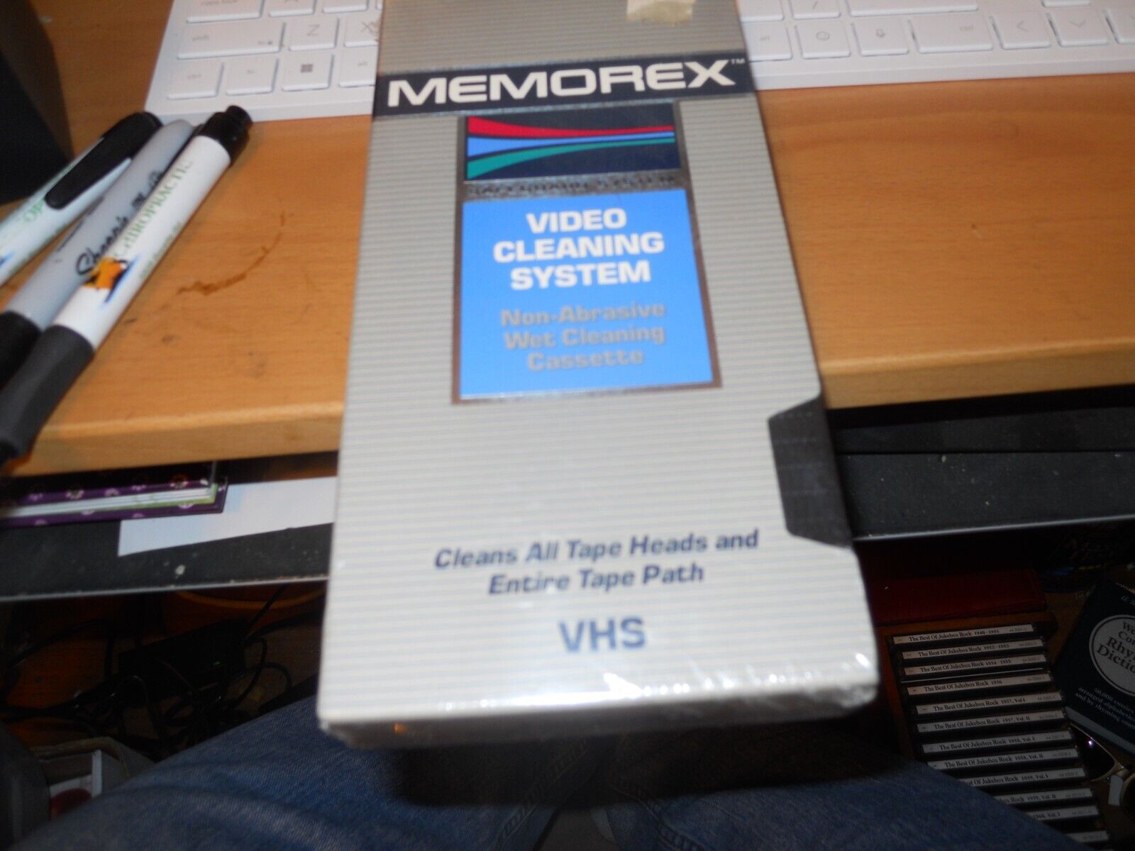 Memorex VHS VCR Video Head Cleaner Non-Abrasive Wet Cleaning System NEW SEALED