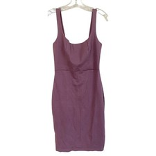 Soprano Body-con Sheath Dress Purple Large Midi
