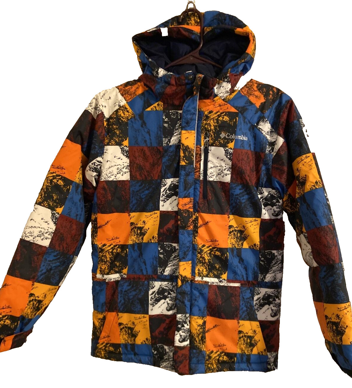 Columbia Boys Lightning Lift Hoodie waterproof Jacket zip up warm size L (12-14)