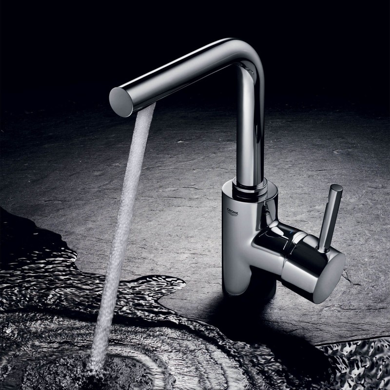 Grohe Essence Single Hole Bathroom Faucet 32137000 Highspout, Pop-Up, USA
