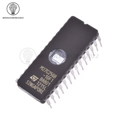 EPROM 27C256-100 32Kx8 100ns M27C256B-10F1 CMOS von STM DIC28 IC