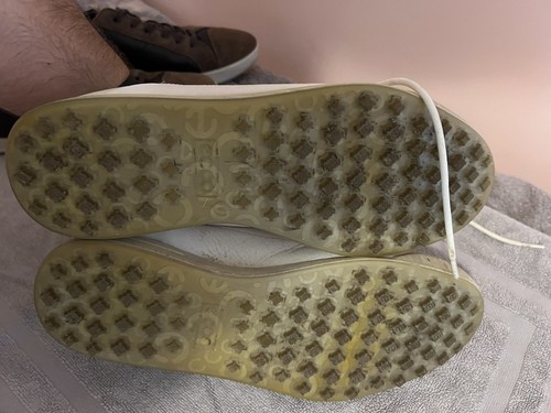 Ecco Golf Shoes Street Men’s White Biom U.K. 11.5 Excellent Waterproof - Picture 2 of 5
