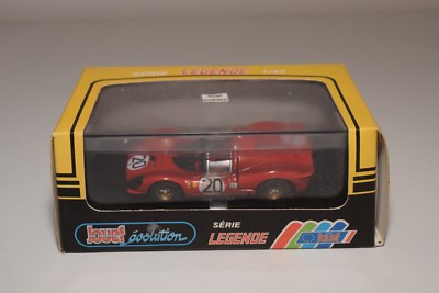 Miniature Ferrari P4 Jouef 1/43 - Voiture De Sport Rouge En Métal - Occasion