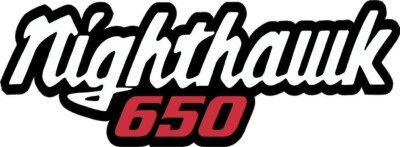 #5059m (2) 6.5'' Honda Nighthawk 650 Side CoverVintage  Decal Sticker LAMINATED