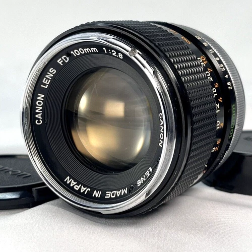 Canon Lens FD 100mm 1:2.8 MF Portrait Lens Silver Nose Excellent+5 From Japan