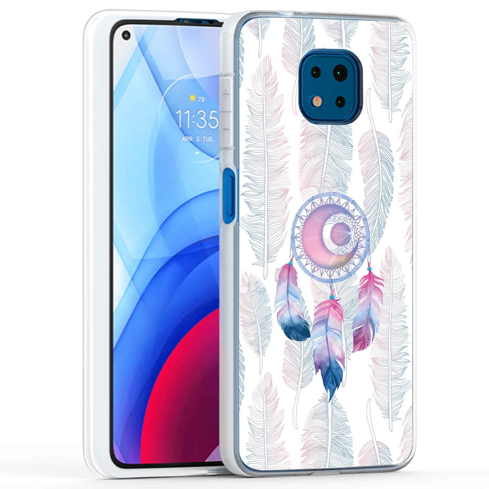 Phone Case Cover for Motorola Moto G Power 2021,Magic Dream Catcher Print, USA