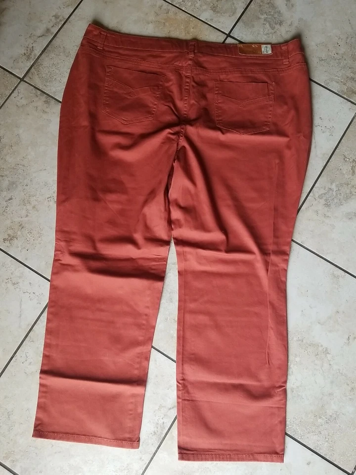 Sonoma Lifestyle Women's Pants Modern Fit Straight 213 BRNT BRICK Size 24 W - Image 4 of 4