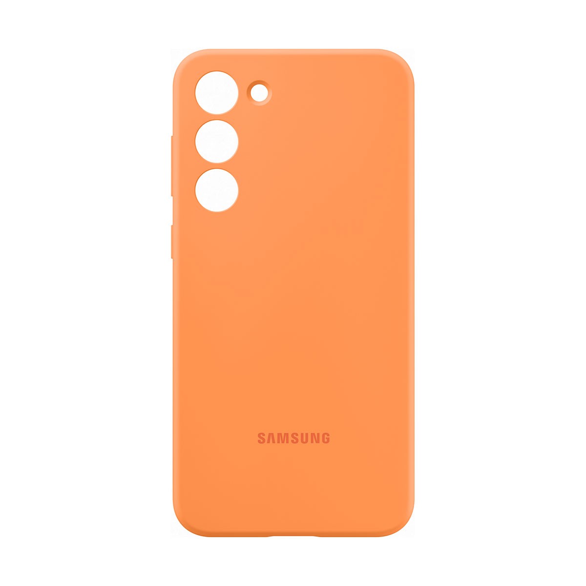 Coque silicone pour Galaxy S23 Plus orange induction étui de protection