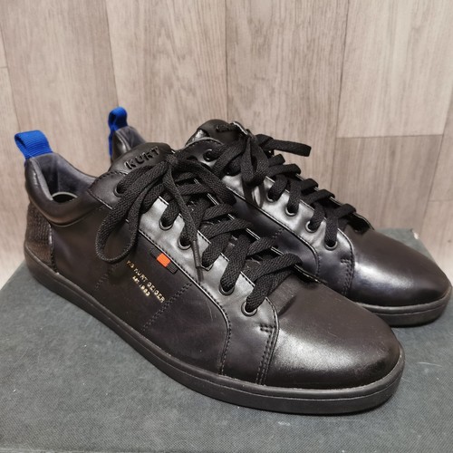 Men’s Kurt Geiger black Sneakers With Snake Skin Texture Size uk 9 eu 43 - Picture 1 of 21