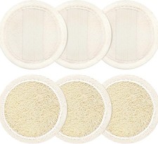 6 Pcs Loofah Face Pads Exfoliating Facial Cleansing Sponge Scrub for Men Women
