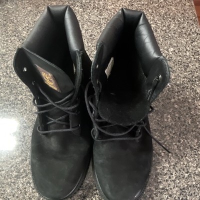 Timberland Black Leather Combat Lace-Up Ankle Boots Men display picture 1