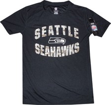 Seattle Seahawks Camo Performance Youth Black Dri Tek Shirt 8-20 Youth New Tags