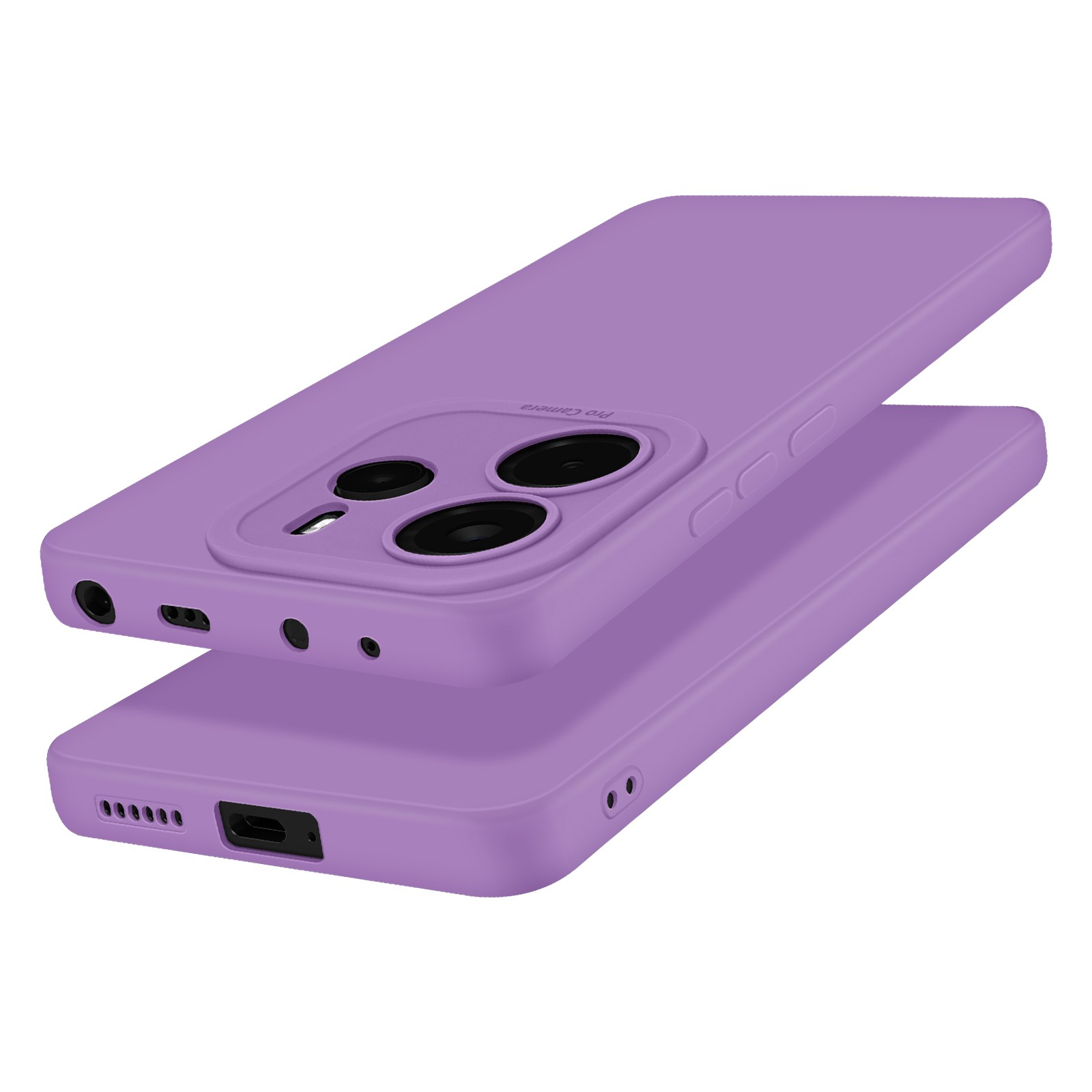Coque Xiaomi Redmi Note 14 4G antichoc silicone lisse violette