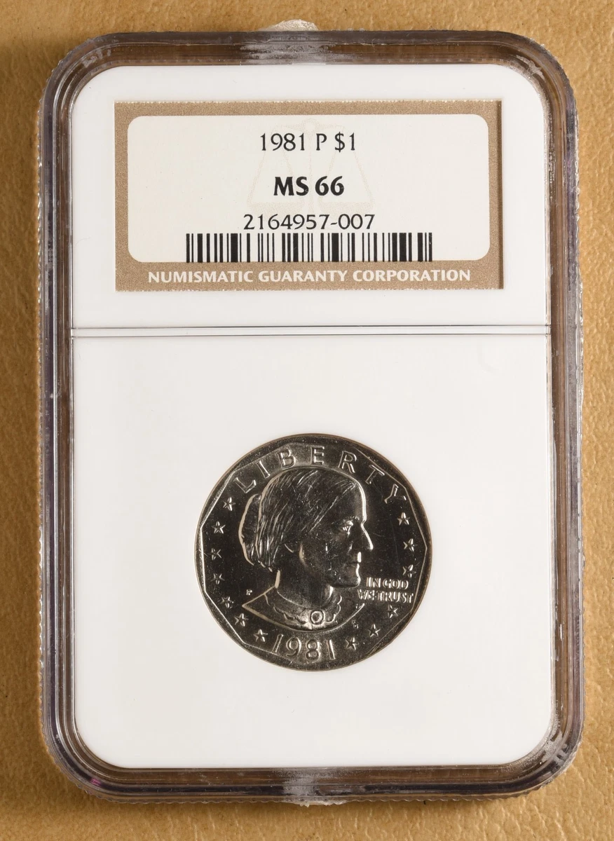 NGC Grade MS 66 Susan B Anthony Dollars (1979-1981, 1999) for sale