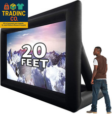 20 Feet Inflatable Portable Projector Movie Screen - Huge Air-Blown Cinema Proje