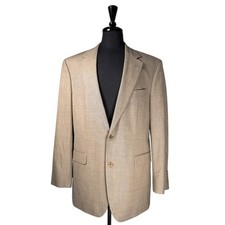 Brooks Brothers 346 Mens 42R Tan Wool Stretch Blazer Sport Coat