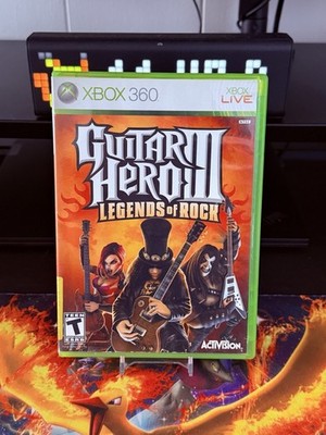 Guitar Hero 3 III: Legends of Rock (Microsoft Xbox 360, 2007) 1 Year Warranty