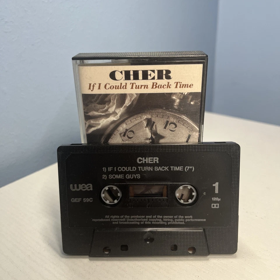 Cher - If I Could Turn Back Time (Cassette Single, 1989) Pop Foto 2 de 3