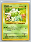 Pokemon Card Bulbasaur 44/102 Shadowless Base Set WOTC Vintage LP