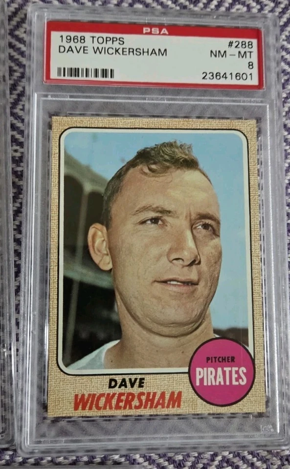 Lote de (5) tarjetas de béisbol Topps 1968 con clasificación PSA casi nuevas como nuevas FREGOSI, SUBVENCIÓN Foto 4 de 4